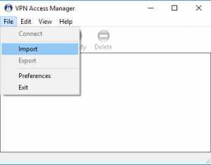 VPN Import